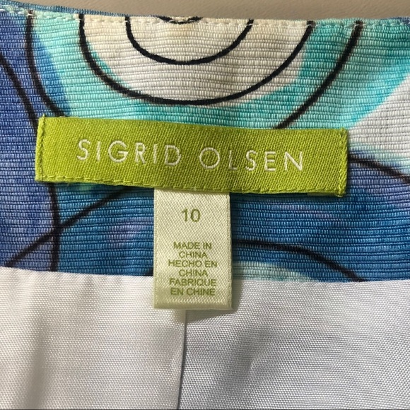 Sigrid Olsen Abstract Print Jacket - Picture 8 of 9
